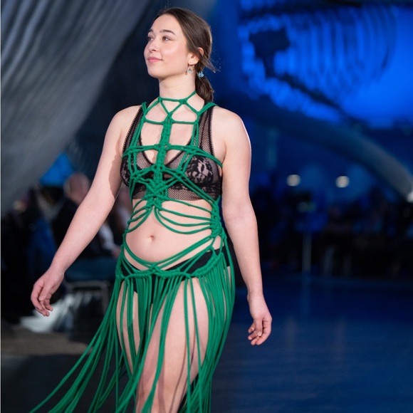 Handmade Macramé Rope Festival Dress GoodVibeGoda Original Design - Picture 8 of 16